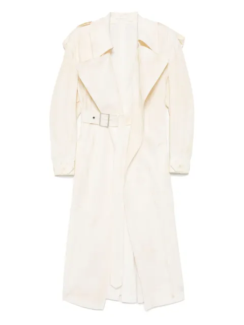 Y's dump rooler printing trench coat