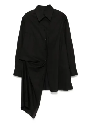 Yohji Yamamoto Asymmetric Shirt | Black | FARFETCH CA