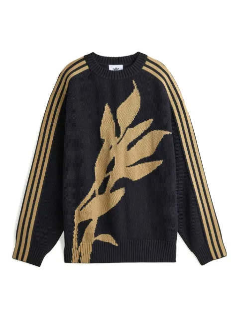 adidas flower-embroidered jumper 