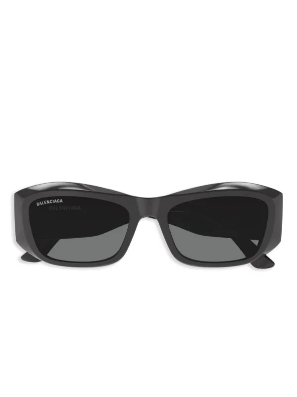 BALENCIAGA ブラック シールドスクエアサングラス Balenciaga Eyewear スクエアフレーム サングラス | ブラック
