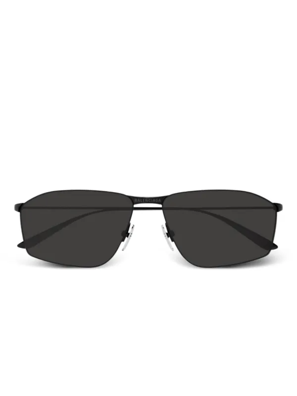 Balenciaga Black Angular Sunglasses Balenciaga Eyewear angular-frame Sunglasses | Black  main image 3