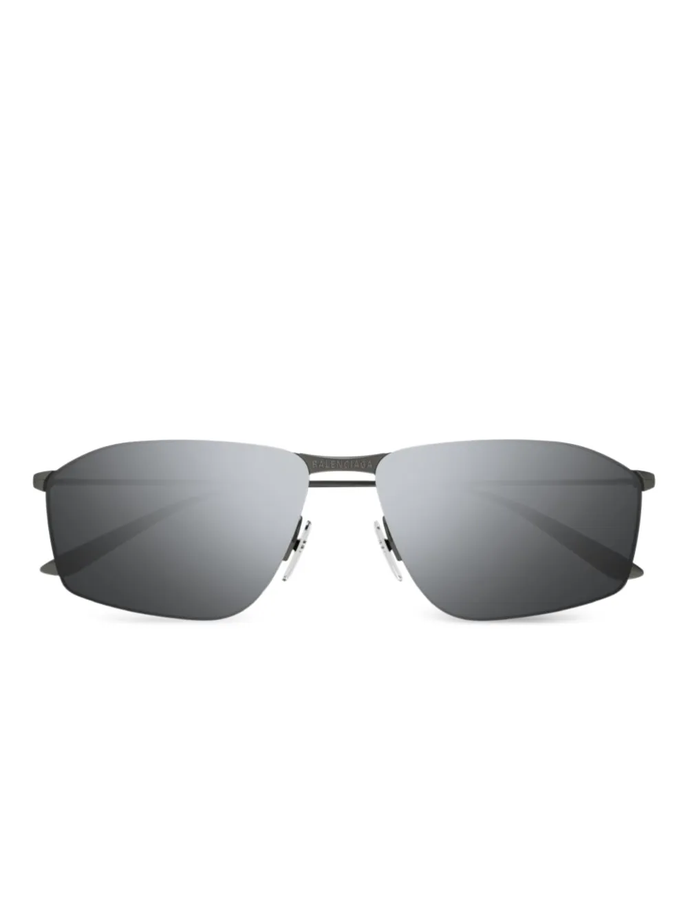 Balenciaga Eyewear Zonnebril met rechthoekig montuur Zwart