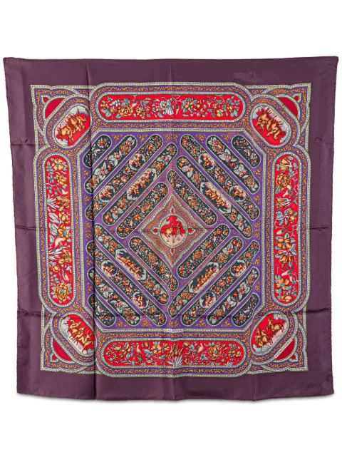 Hermès Pre-Owned 20th Century Qalamdan Silk Scarf scarves