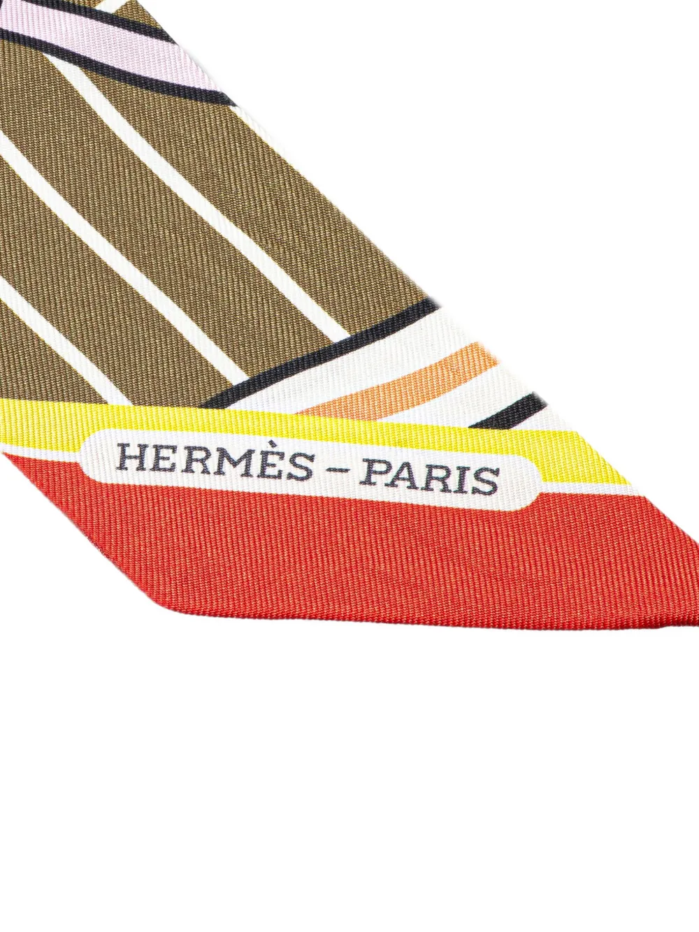 Hermès Pre-Owned 20th Century Quadrige Bayadere Twilly Seidenschal | Image 2