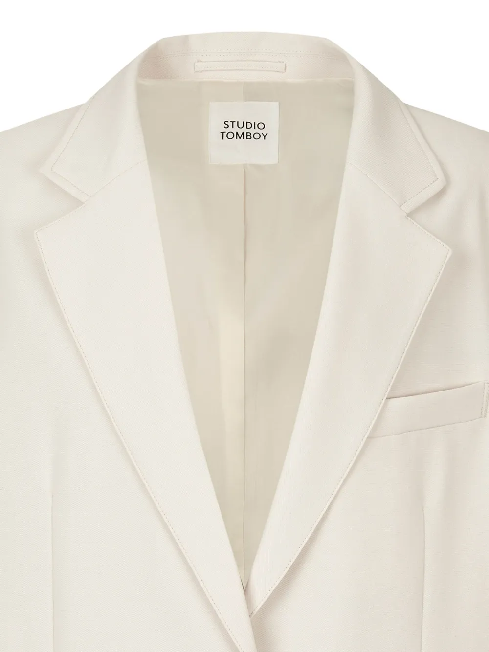 STUDIO TOMBOY Blazer met enkele rij knopen Beige