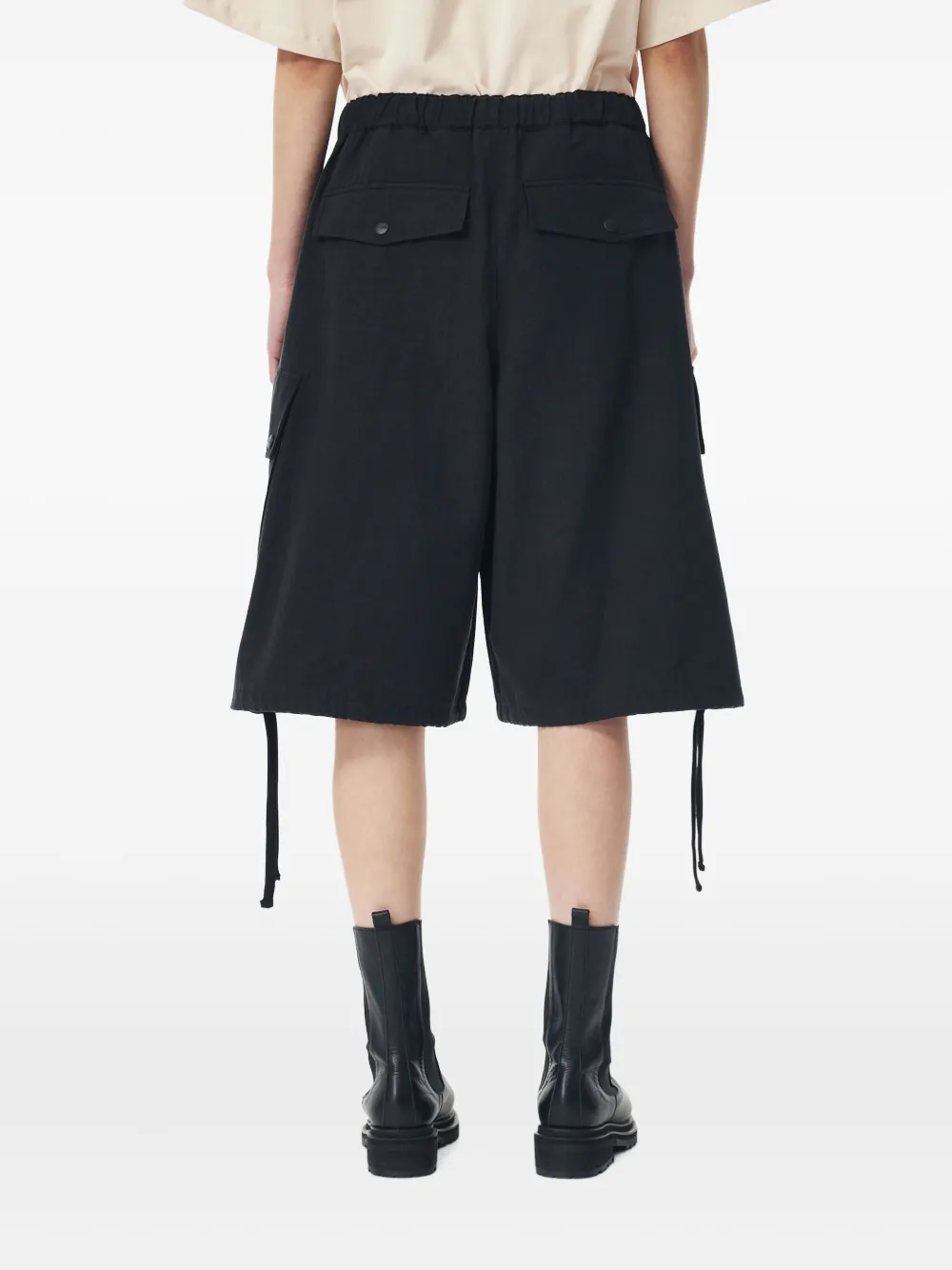 STUDIO TOMBOY Shorts met cargo zak Zwart