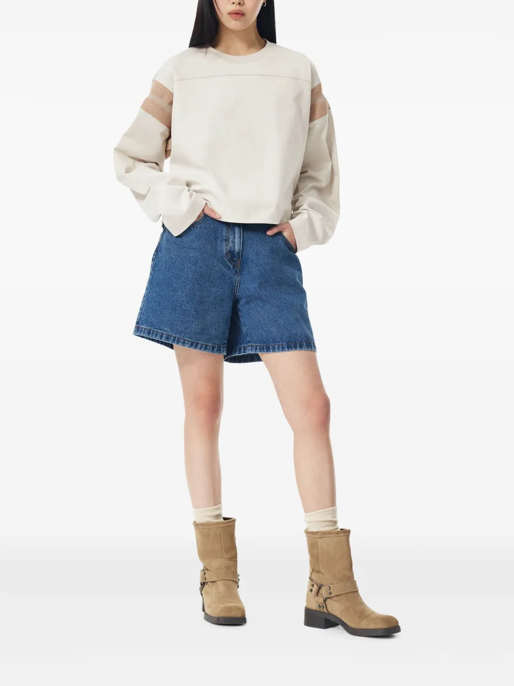 STUDIO TOMBOY contrasting-stripe long-sleeved top | T-Shirts & Jersey Shirts | Image 2