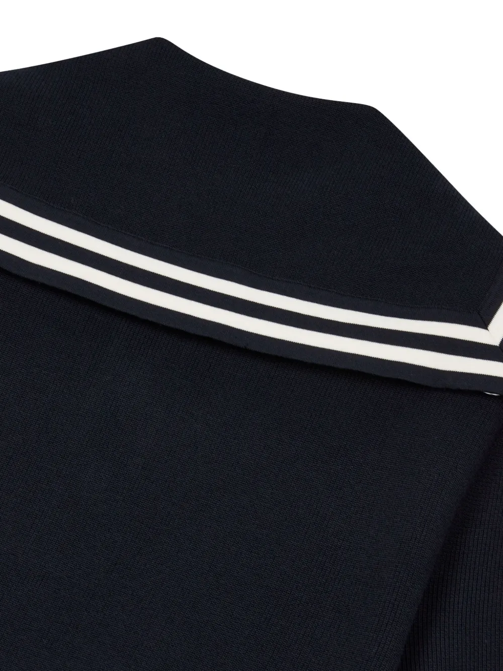 STUDIO TOMBOY Top met korte mouwen en matrozenkraag Blauw