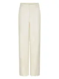 Shanghai Tang jacquard trousers - White