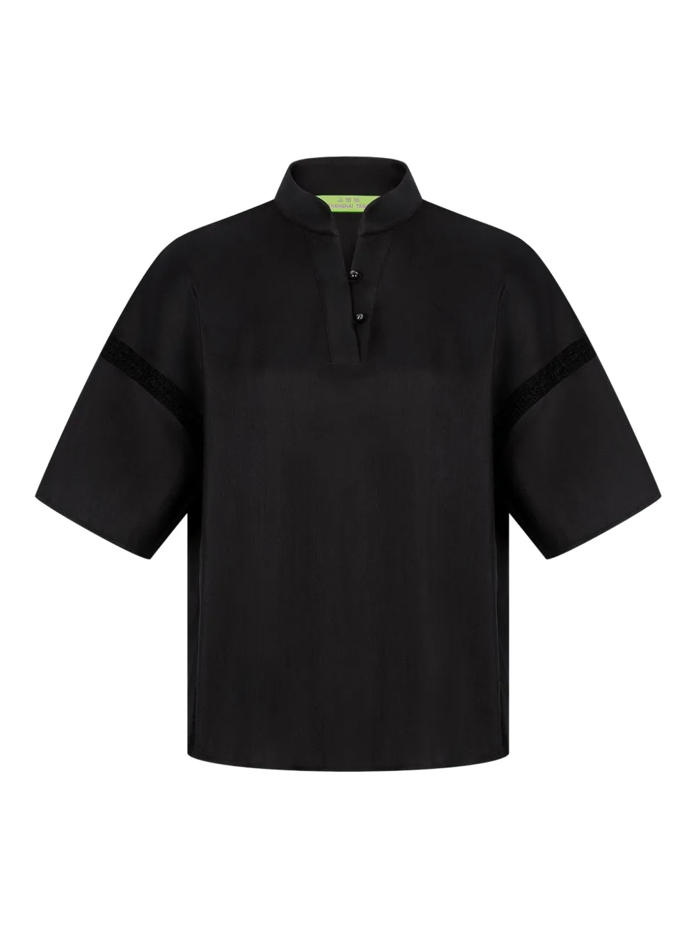 Shanghai Tang camisa de seda | negro | Image 1