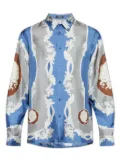 Versace Medusa Cameo-print shirt - Blue