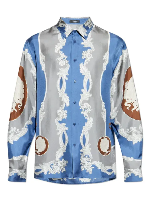 Versace camisa con estampado Medusa Cameo