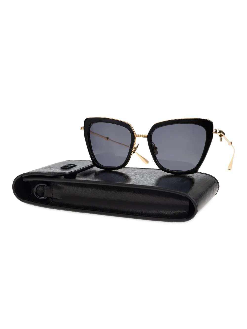VALENTINO GARAVANI EYEWEAR Zonnebril met oversized montuur Zwart