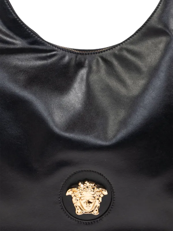 Versace レザー トートバッグ | ブラック | FARFETCH JP