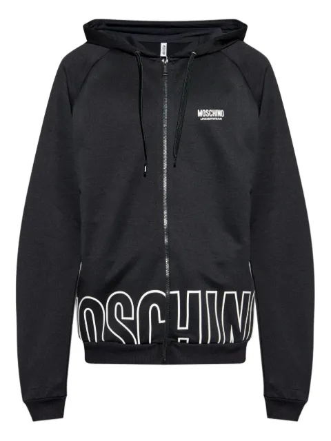 Moschino logo-print hoodie