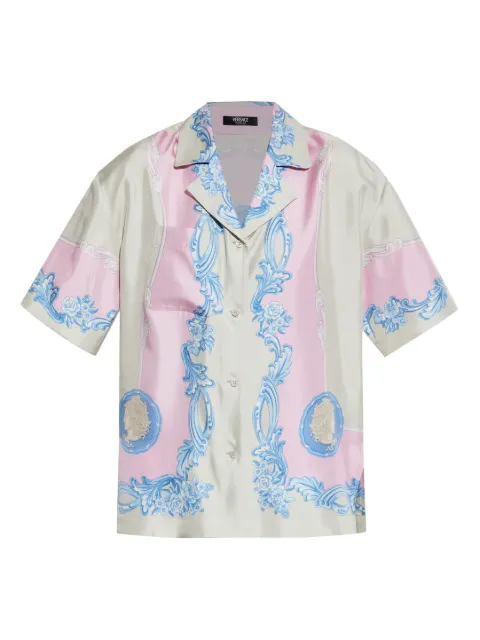 Versace Medusa-print silk shirt