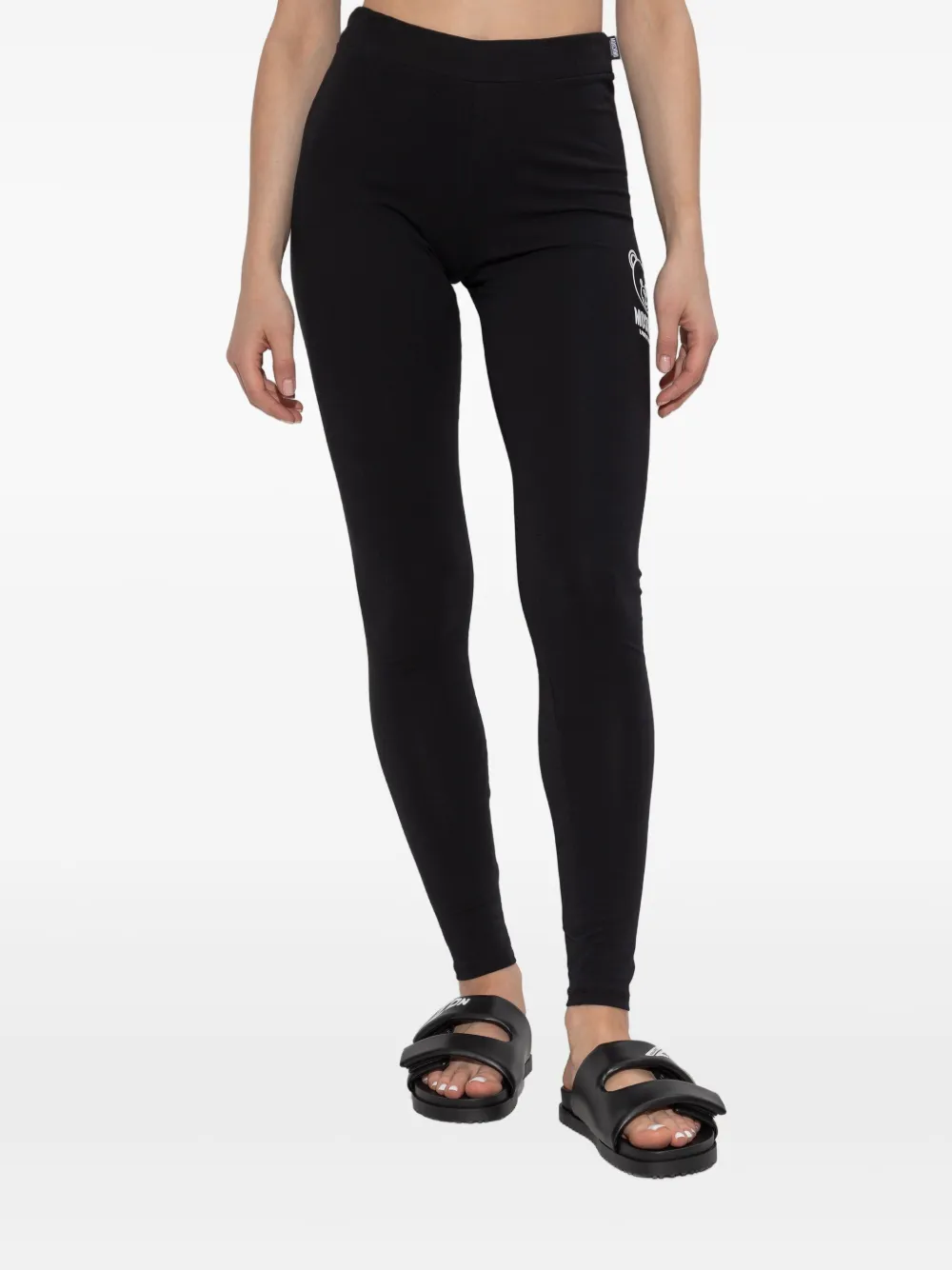 Moschino Legging met Teddy Bear-print Zwart