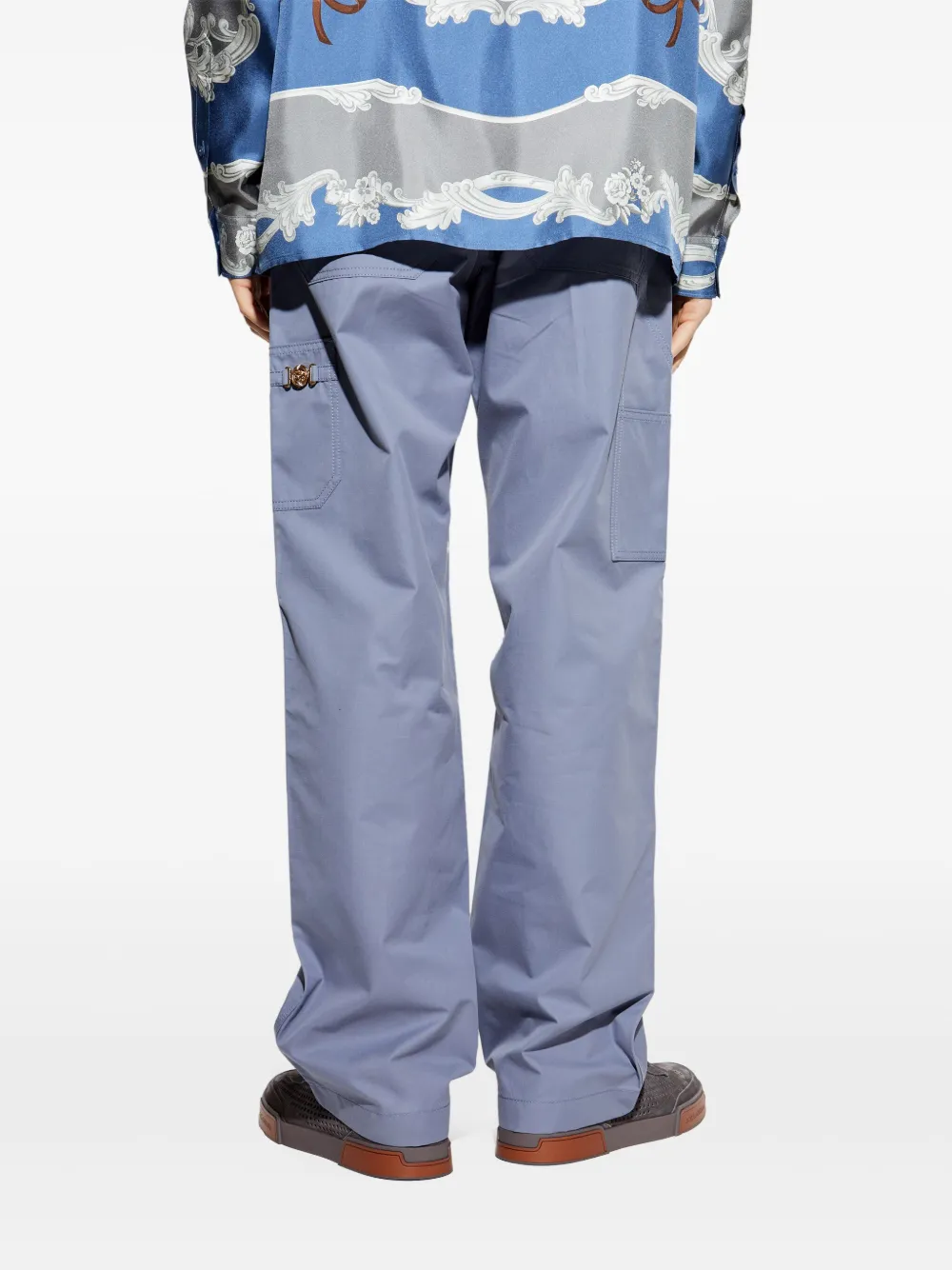 Versace Straight broek Blauw