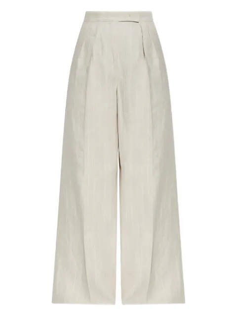 Max Mara بنطال بقصة واسعة وكسرات