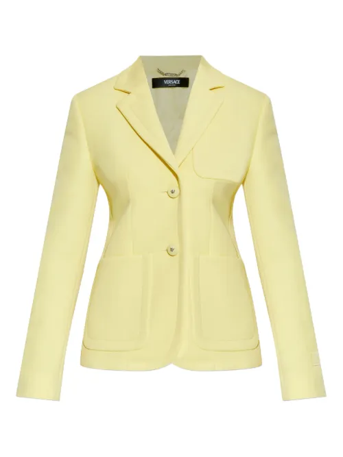 Blazer à simple boutonnage - Versace - Modalova