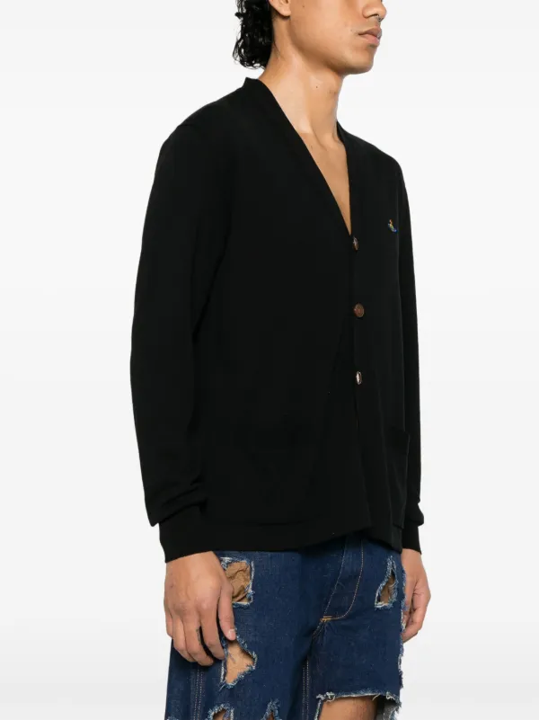 Vivienne Westwood 黒カーディガン セール】V NECK CARDIGAN（カーディガン/ボレロ）｜Vivienne Westwood