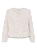 Emporio Armani tweed jacket - Neutrals