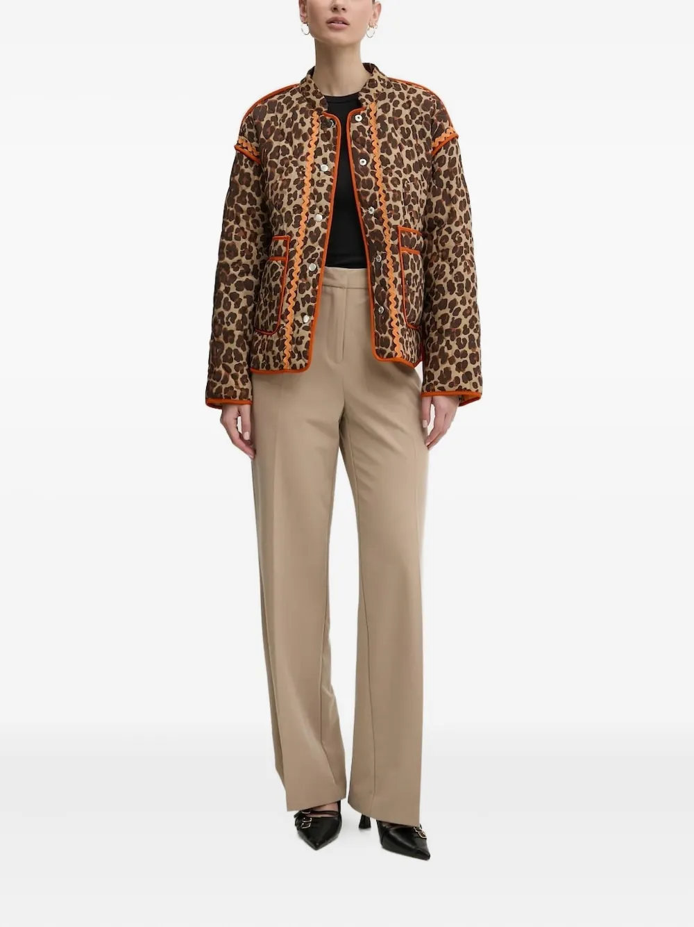 NEVER FULLY DRESSED Soller omkeerbaar gewatteerd jack Beige