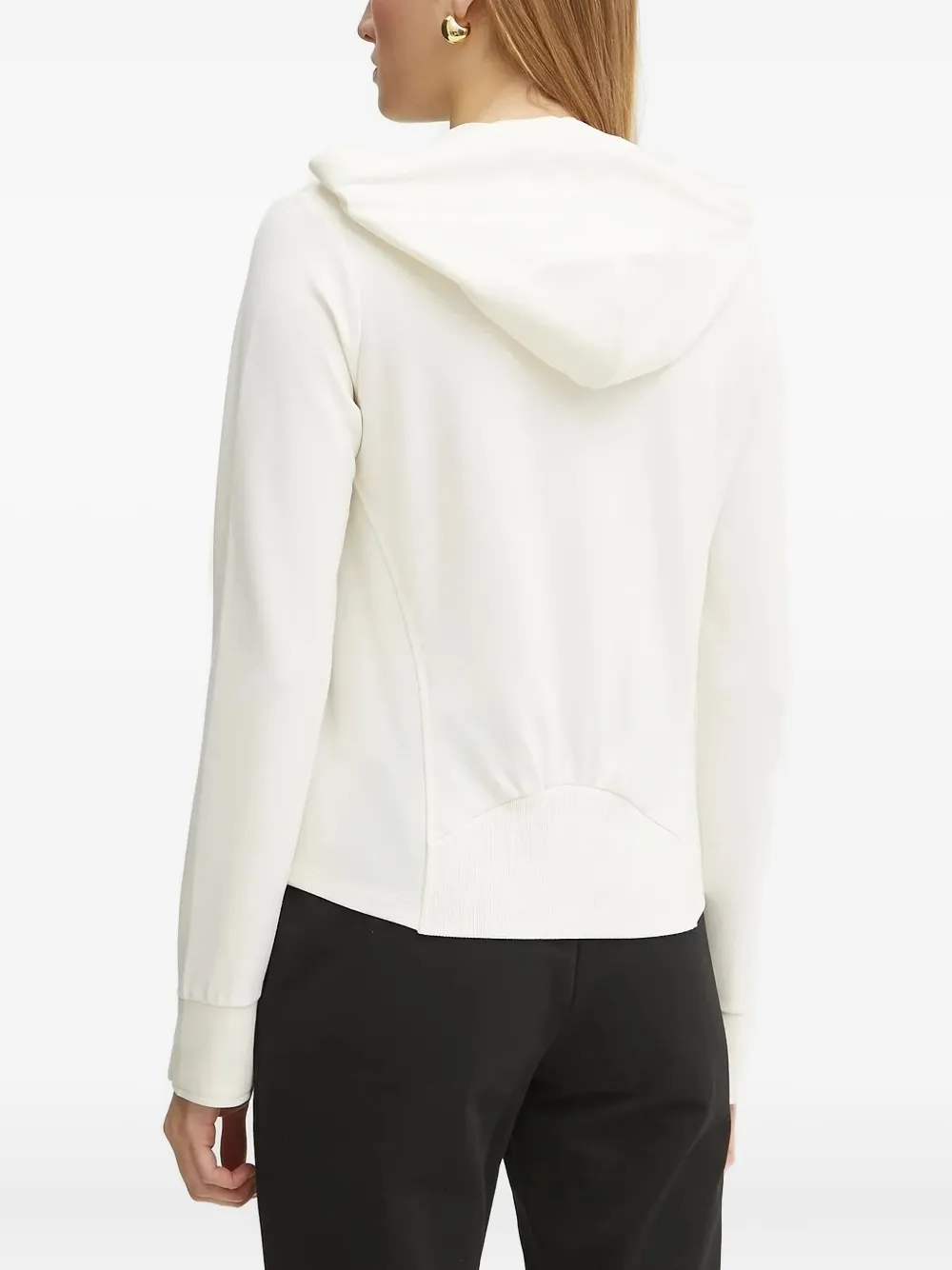 LIU JO Hoodie met logoplakkaat - Wit