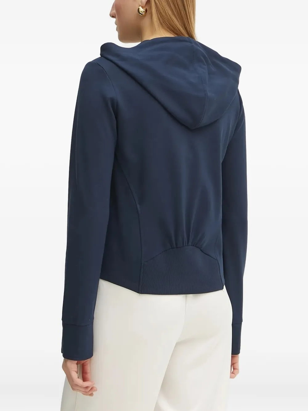 LIU JO Hoodie met logoplakkaat - Blauw