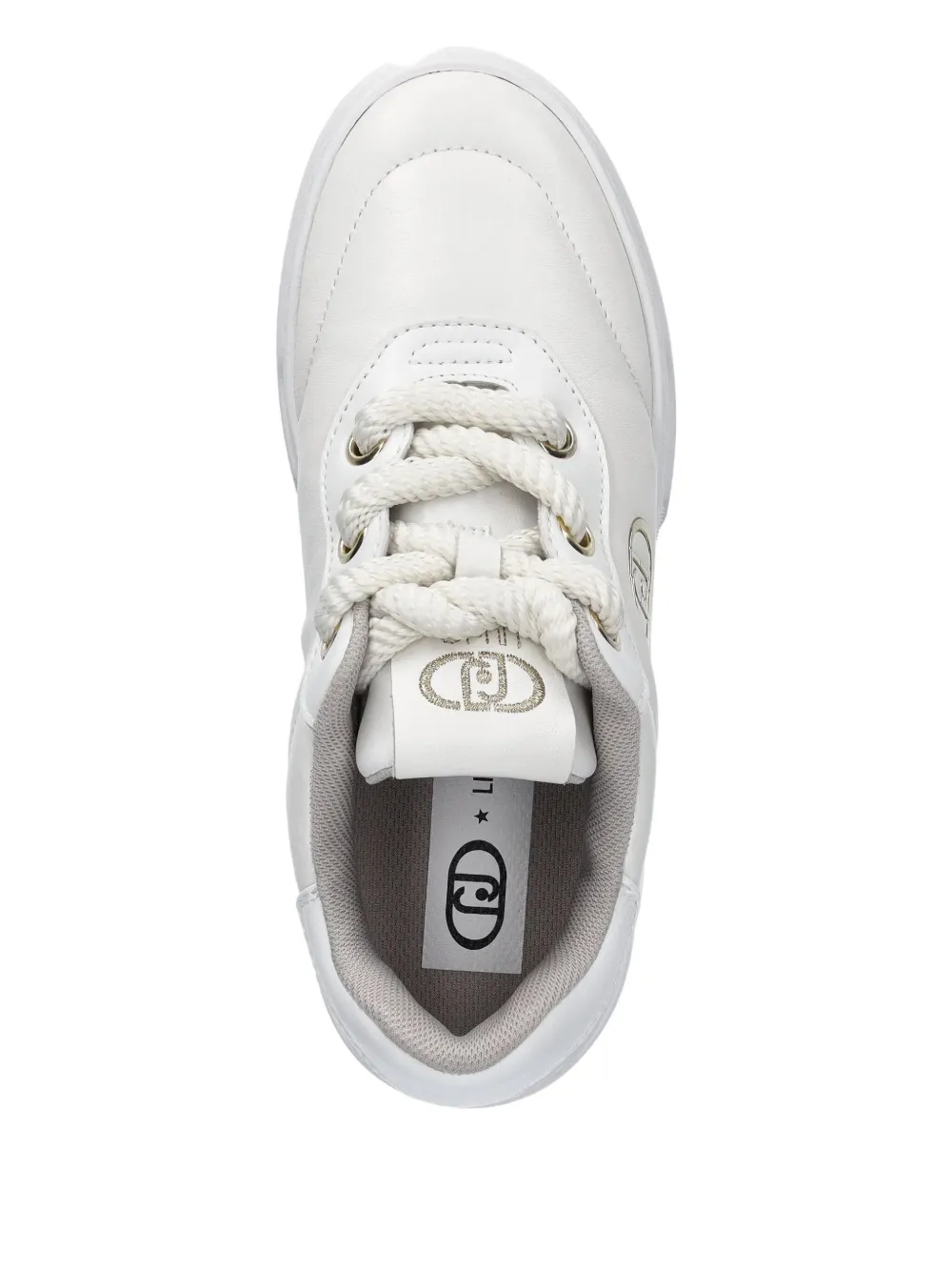 Liu •jo Logo-detail Lace-up Sneakers In White