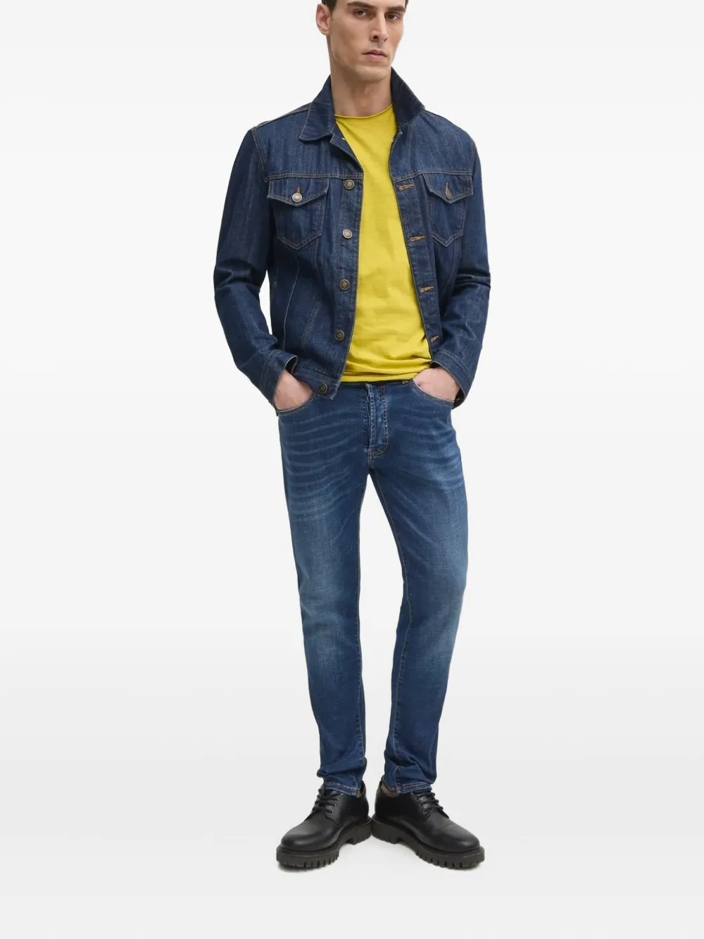 LIU JO logo-plaque jeans Blauw