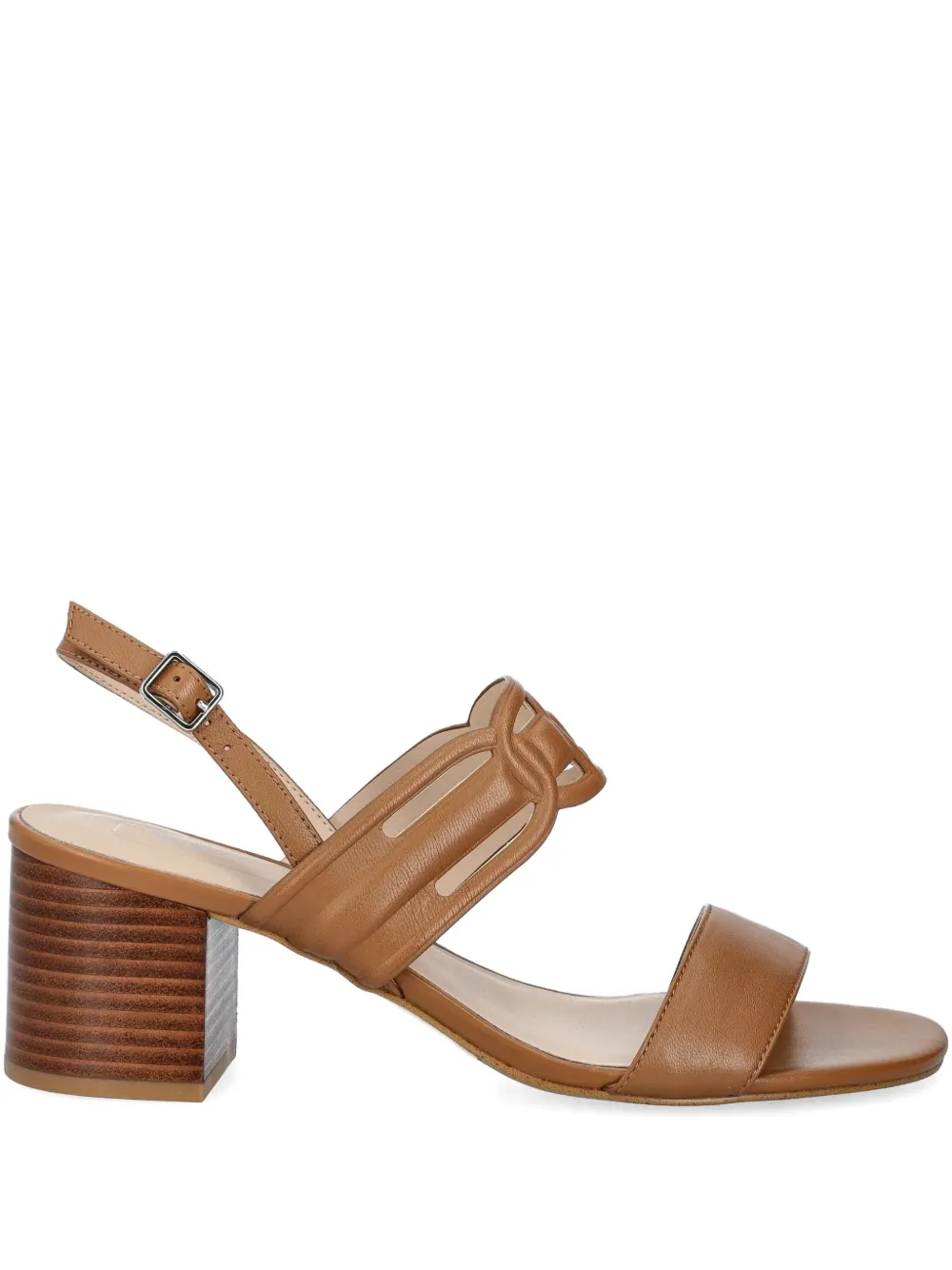 LIU JO 60mm strappy block-heeled sandals Brown
