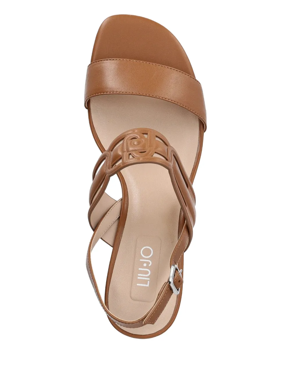 LIU JO 60mm strappy block-heeled sandals Brown