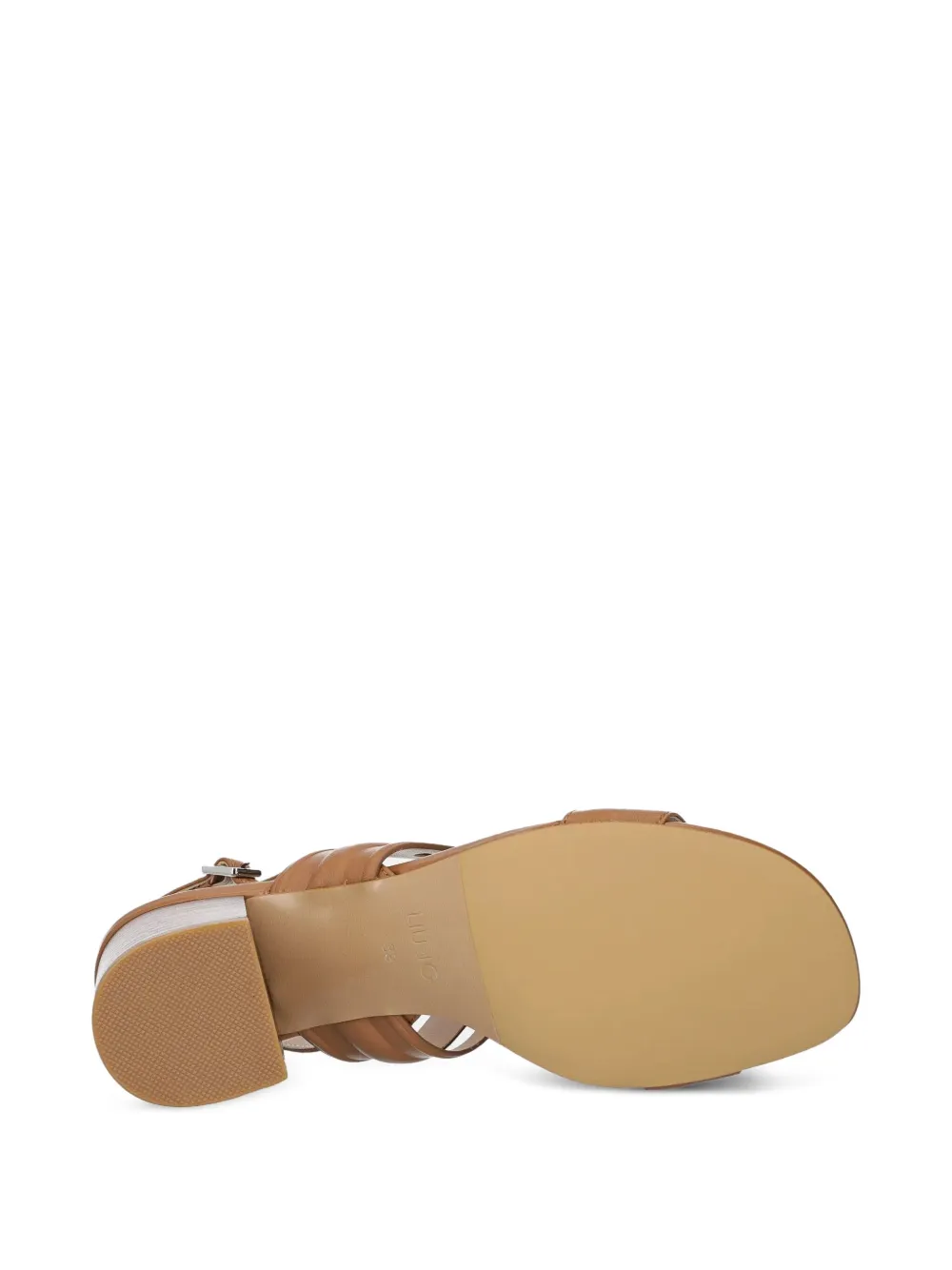 LIU JO 60mm strappy block-heeled sandals Brown