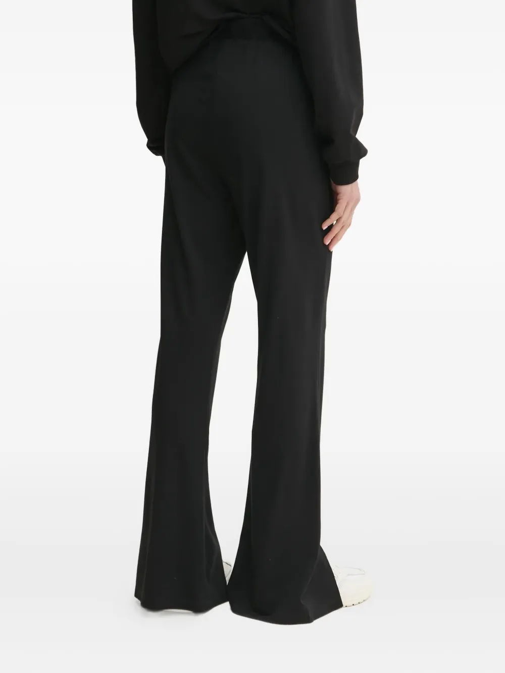 LIU JO split-hem pants Zwart