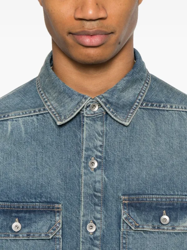 Rick Owens DRKSHDW デニム アウターシャツ | ブルー | FARFETCH JP