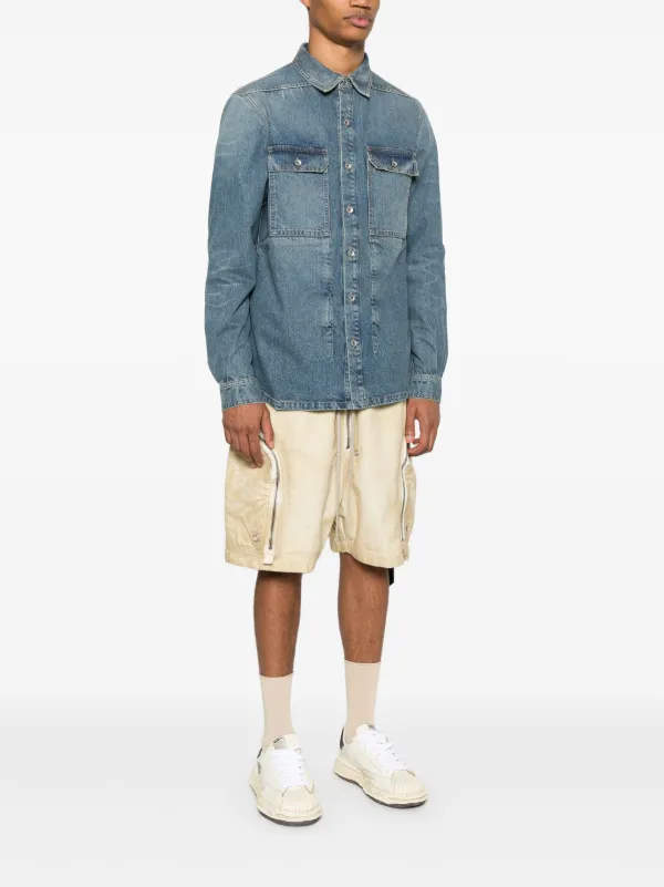 ジャケット・アウター Rick Owens DRKSHDW cropped denim shirt Rick owens Drkshdw 本人着用デニムジャケット Rick Owens DRKSHDW