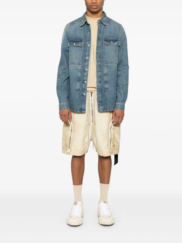 Rick Owens DRKSHDW Denim Outershirt | Blue | FARFETCH