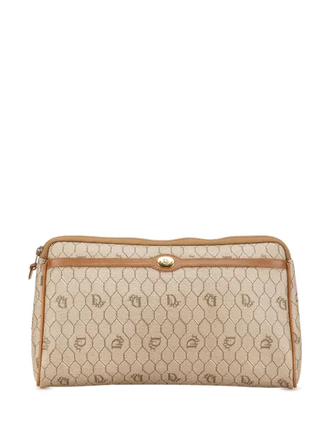 Christian Dior Pre-Owned 20th Century Honeycomb Coated Canvas clutch bag