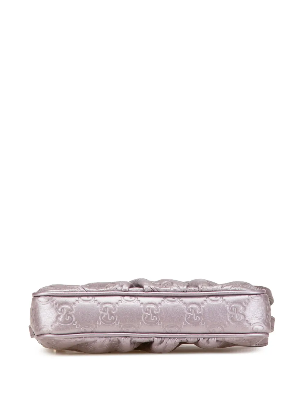 Pre-owned Gucci 2000-2015 Small Metallic Ssima Lovely Crossbody Bag In Purple