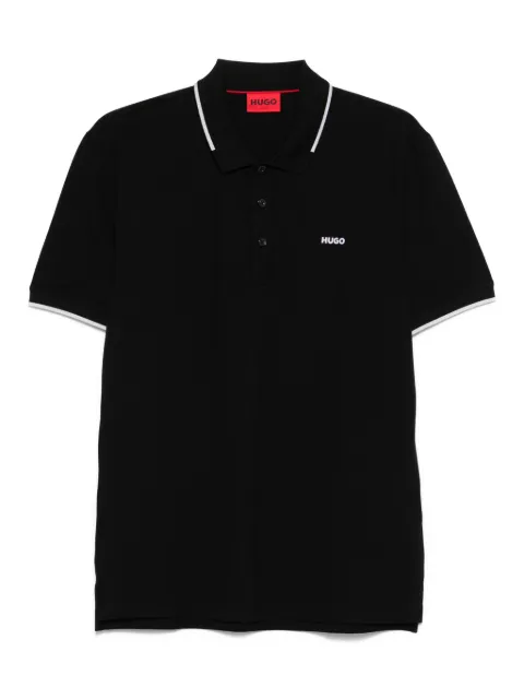 HUGO logo-embossed polo shirt