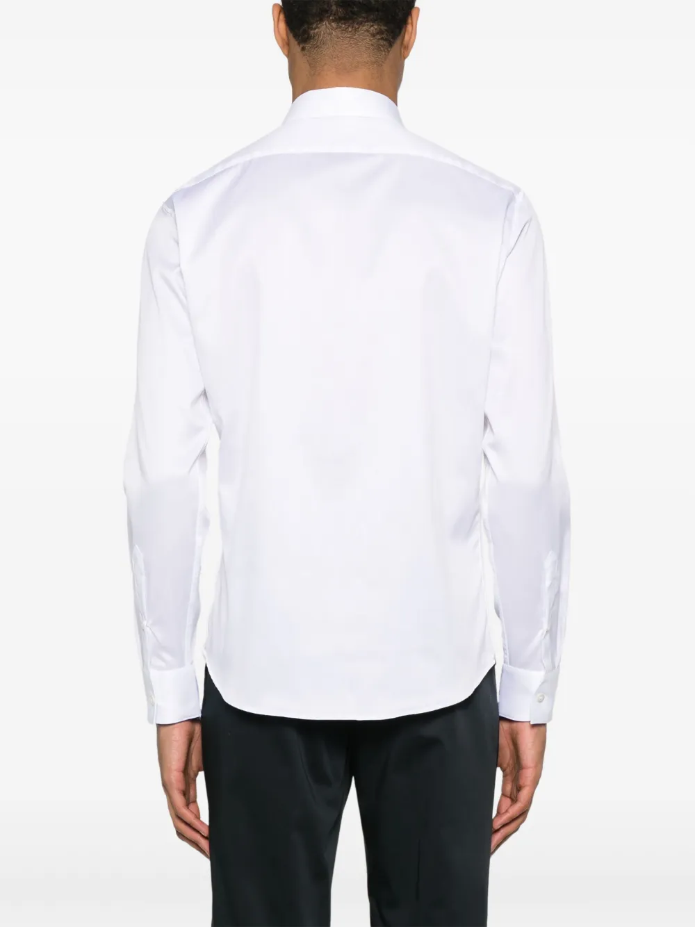 Emporio Armani Popeline overhemd Wit