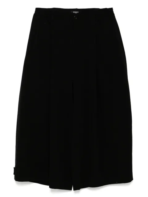 SONGZIO Strukturierte Cropped-Hose mit weitem Bein