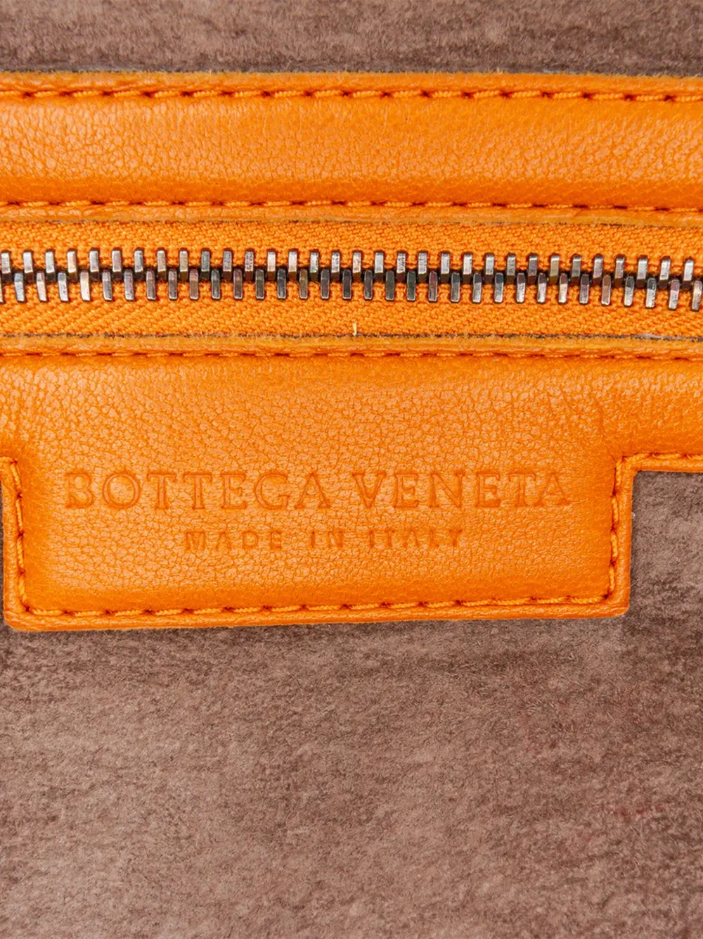 Pre-owned Bottega Veneta 2012-2024 Nappa Intrecciato Montaigne Shoulder Bag In Orange