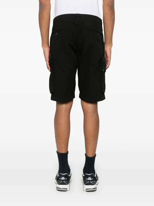 年末のプロモーション大特価！ C.P. FARFETCH | Black | Shorts Cargo Lens-detail Company パンツ