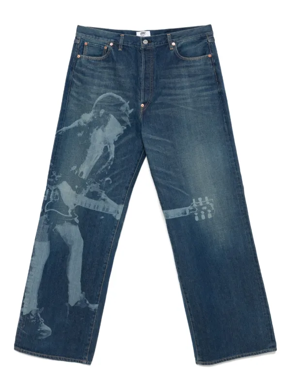JUNYA WATANABE MAN プリントデニム　Sサイズ Junya Watanabe MAN プリント ジーンズ | ブルー | FARFETCH JP