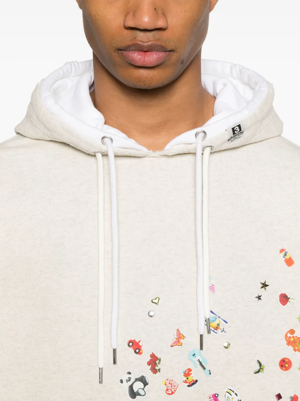 Maison MIHARA YASUHIRO Gelaagde hoodie Beige