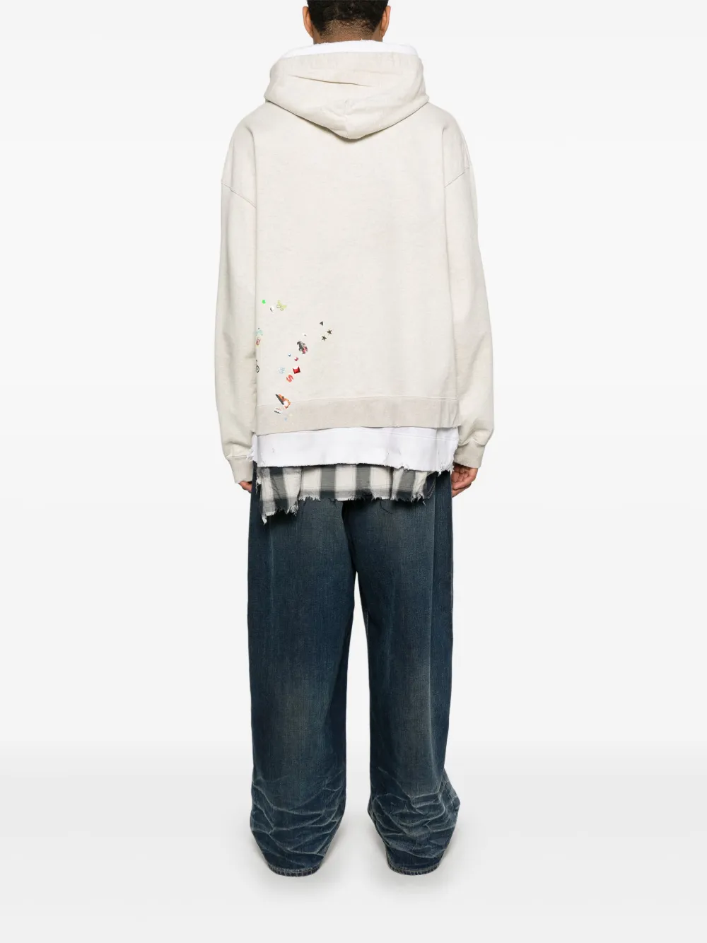 Maison MIHARA YASUHIRO Gelaagde hoodie Beige