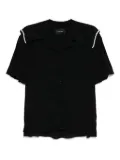 Simone Rocha cropped sailor collar shirt - Black