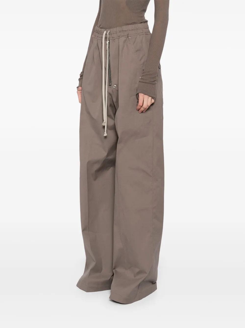 Rick Owens Broek met wijde pijpen Bruin